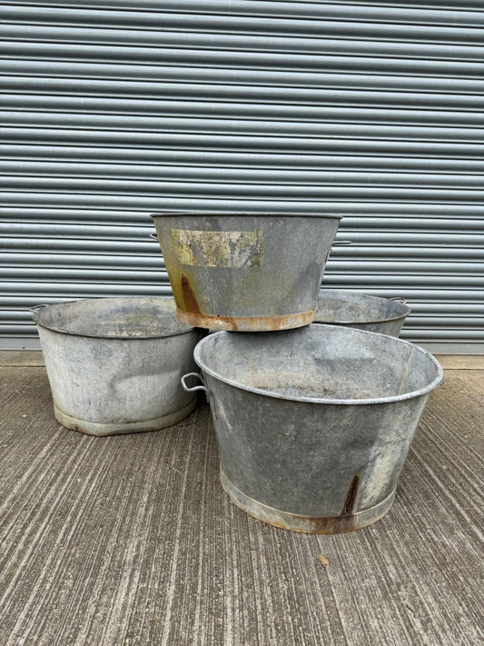 Antique Galvanised Tub - Buy Plants Online at Web Garden Centre
